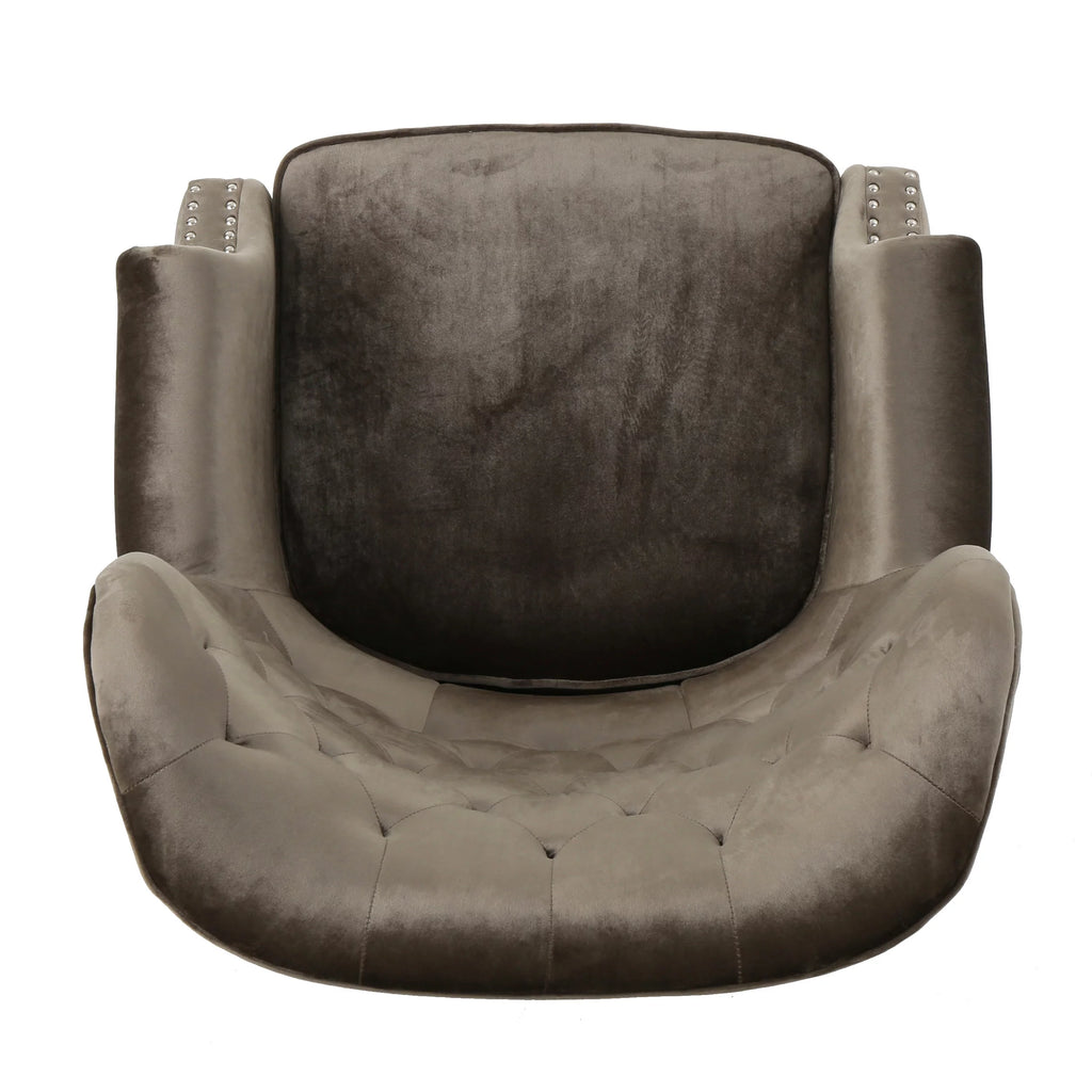 Gray Fabric Club Chair U87936