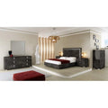 Grey Birch Lacquer 5 Drawer Chest Z6032