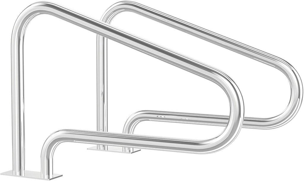 Stainless Steel Pool Hand Rail with Base Plate W1017