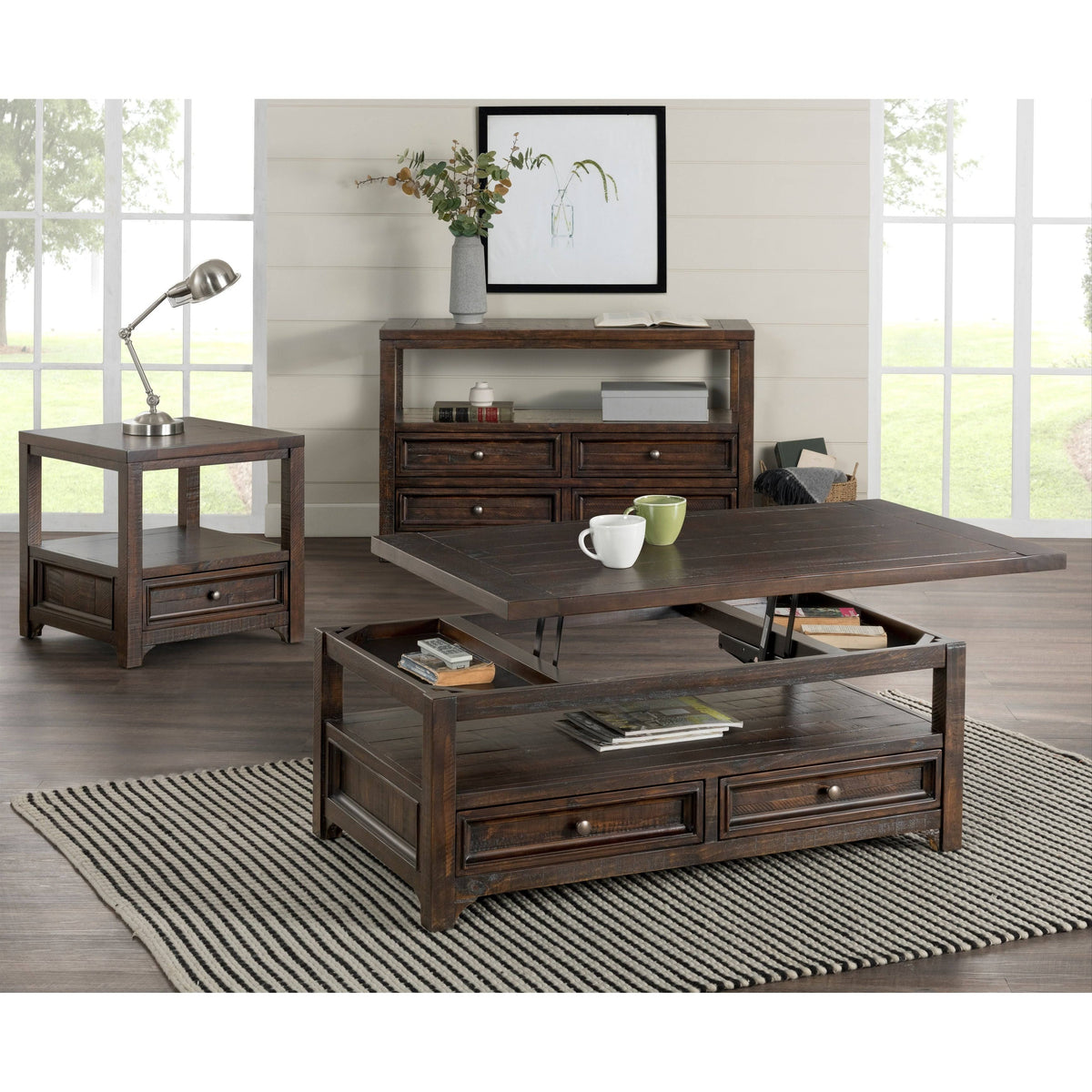 Solid Wood End Table A42072