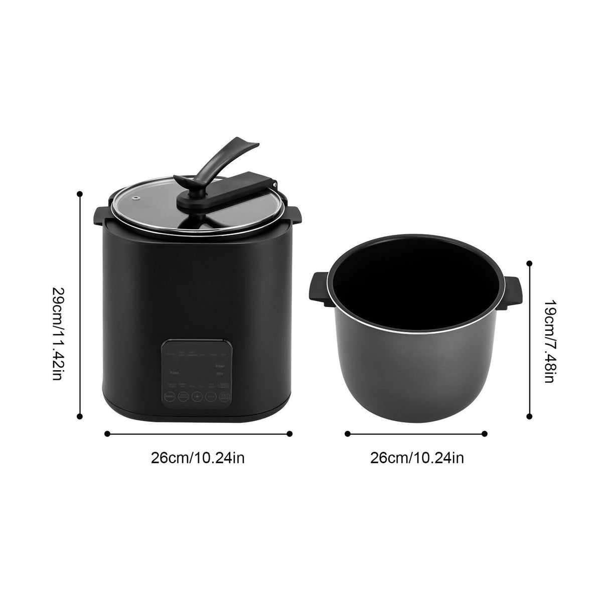9L/2.38Gal 1350W 110V Automatic Pearl Tapioca Cooker with Touchscreen J133