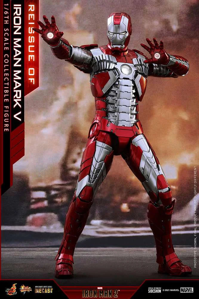 Diecast Iron Man Mark V Collectible Figure Y79427