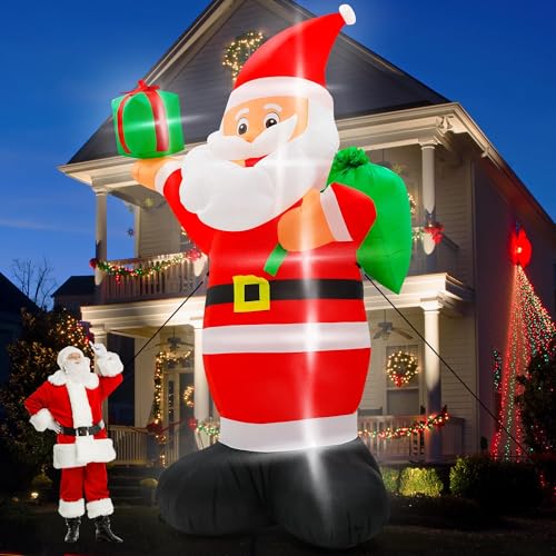 15FT Inflatable Santa Claus with 8pcs LED H10577