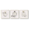 Canvas Perfume Bottles Set of 3 U79238