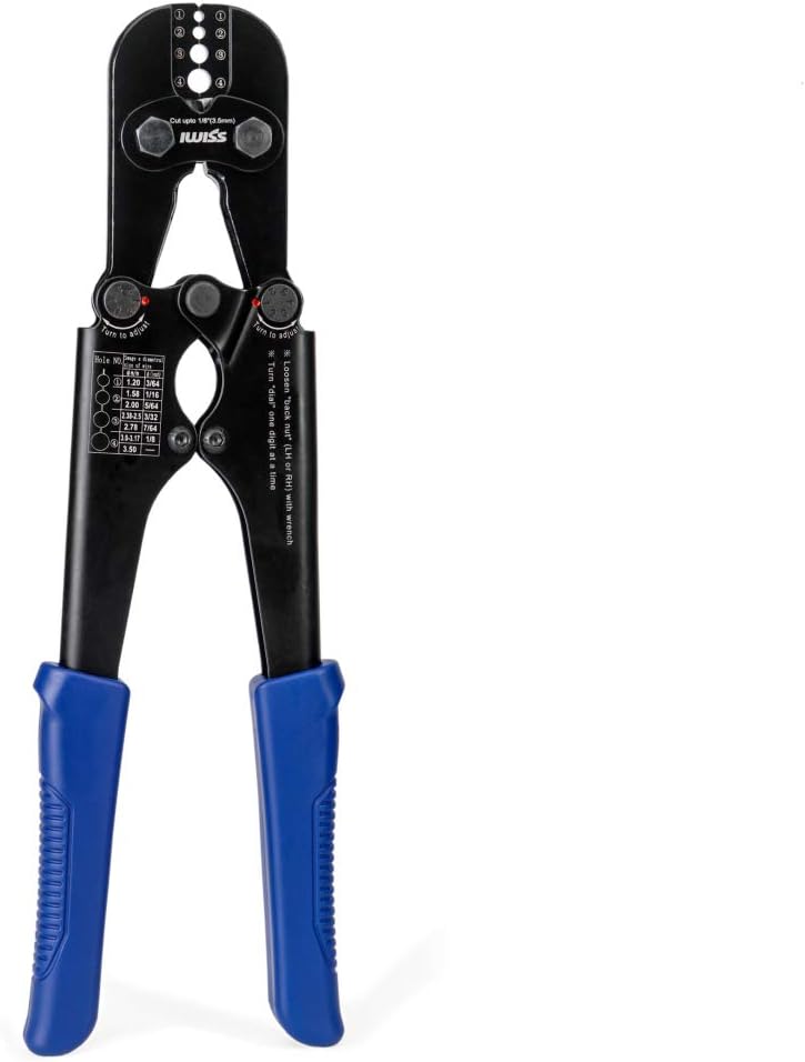 Swaging Tool Wire Rope Crimping Tools with Cable Cutter Pack of 2 P143