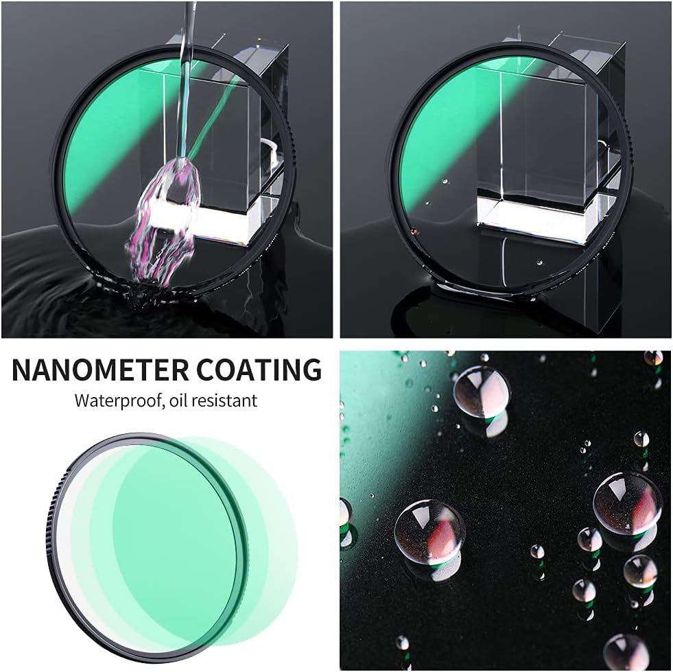 77mm Black Diffusion 1/2 Filter with 28 Multi-Layer Coatings A31576