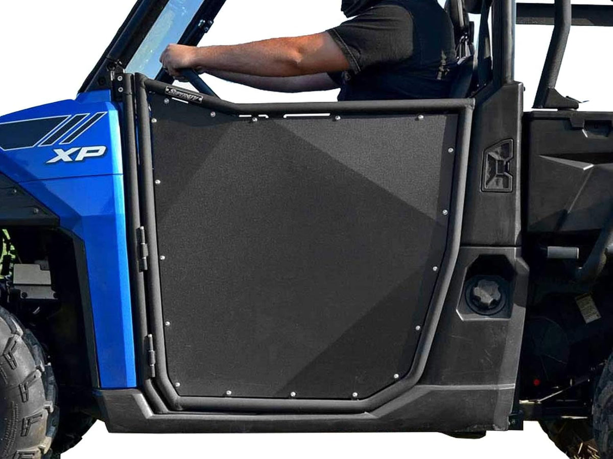 Aluminum Doors for Polaris Ranger XP 1000, Powder Coated Black, Pre-Assembled Q225448