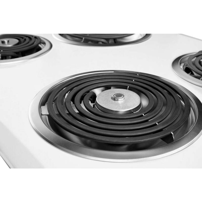White 4 Element Coil Electric Cooktop C43873