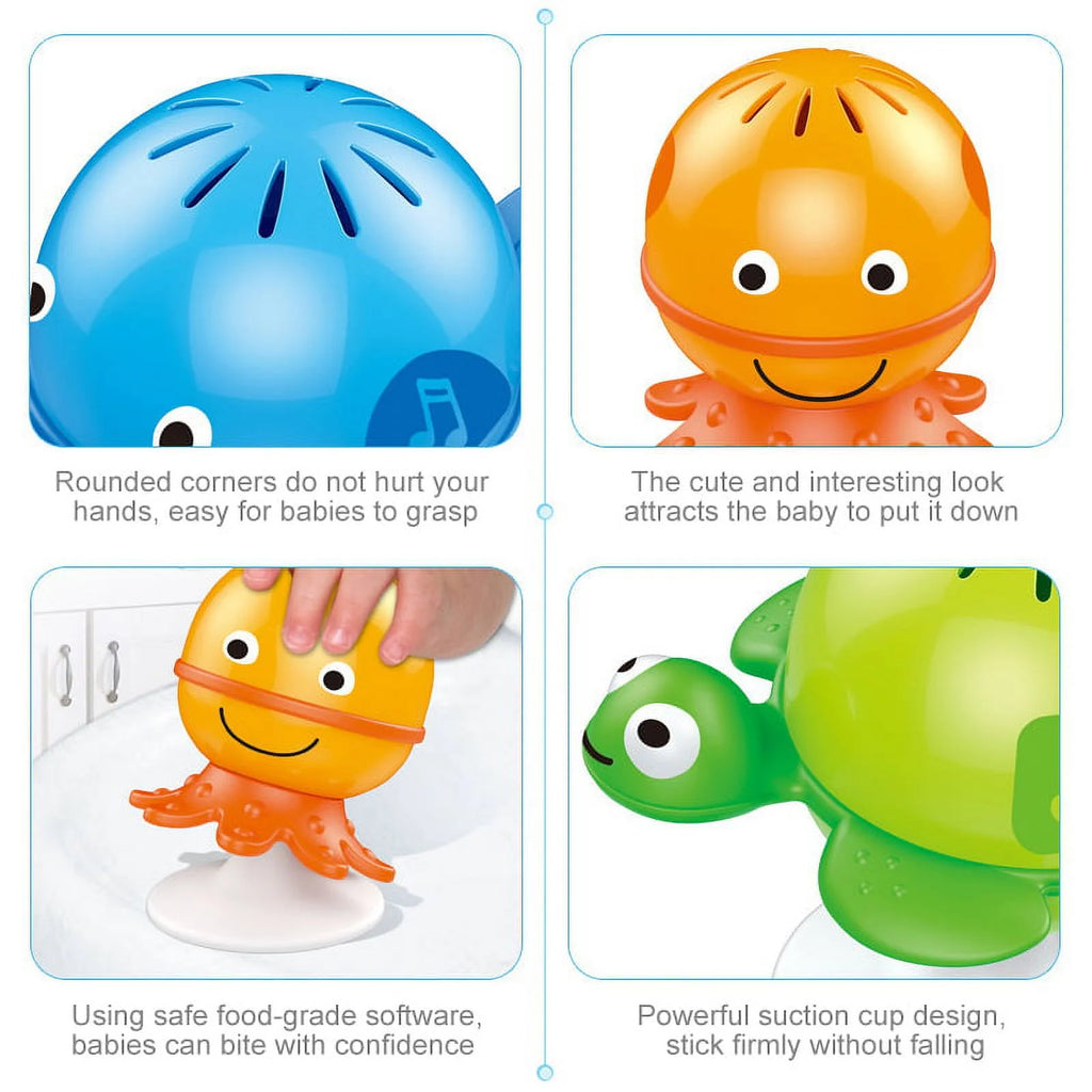 3 Pack Baby Rattles Set Suction Cup Toys V640419
