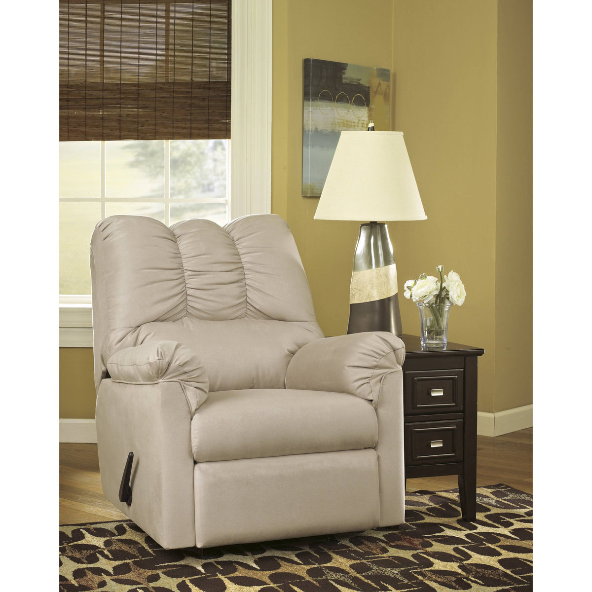 Black Microfiber Rocker Recliner M573461