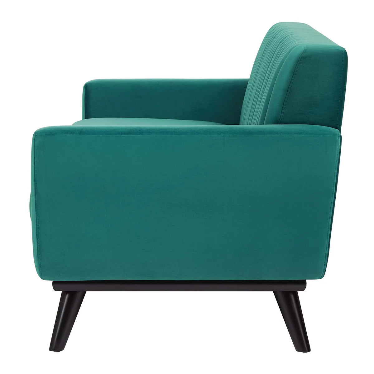 Teal Blue Velvet Tufted Sofa Z34822