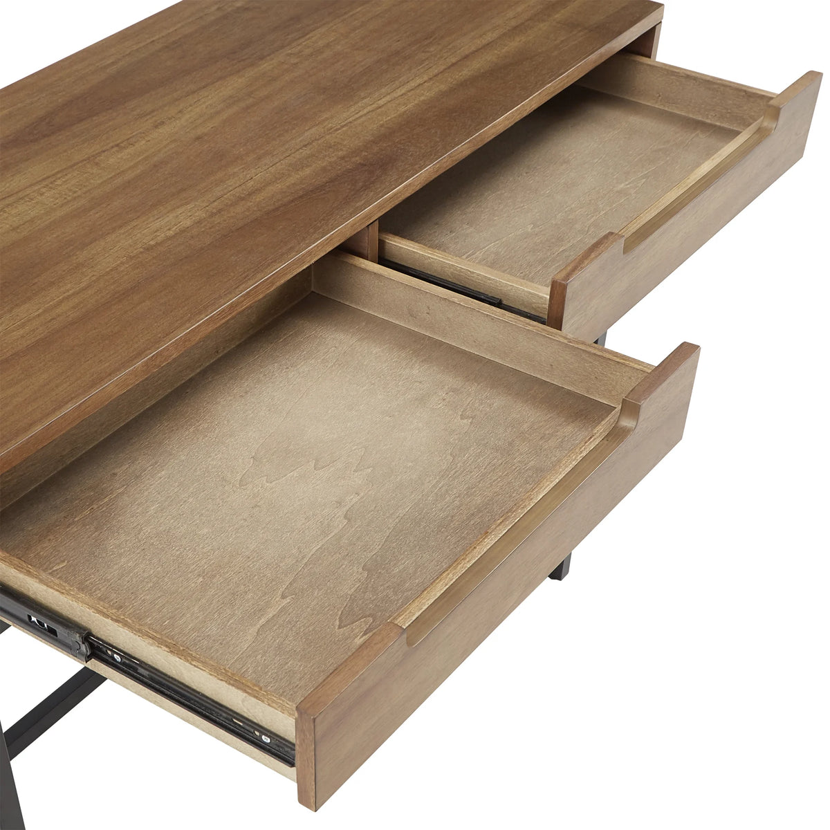Cherry Finish 2-Drawer Desk X4694