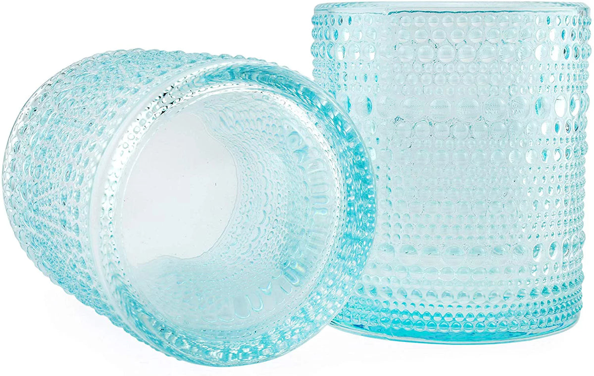 Blue 12oz 6pk Hobnail Drinking Glasses A531649