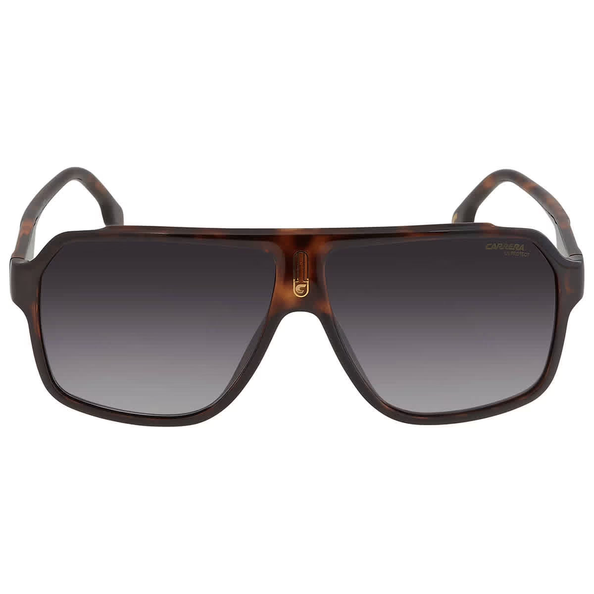 Dark Gray Gradient Rectangular Men's Sunglasses F723900