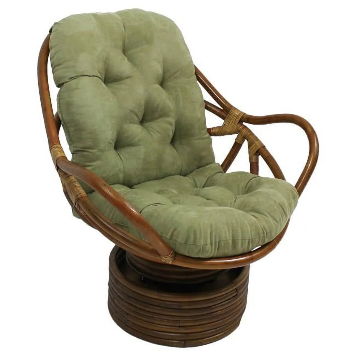 Sage Green Microsuede Swivel Rocker Cushion P177
