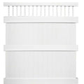 White Vinyl Privacy Fence Panel Kit Y98979