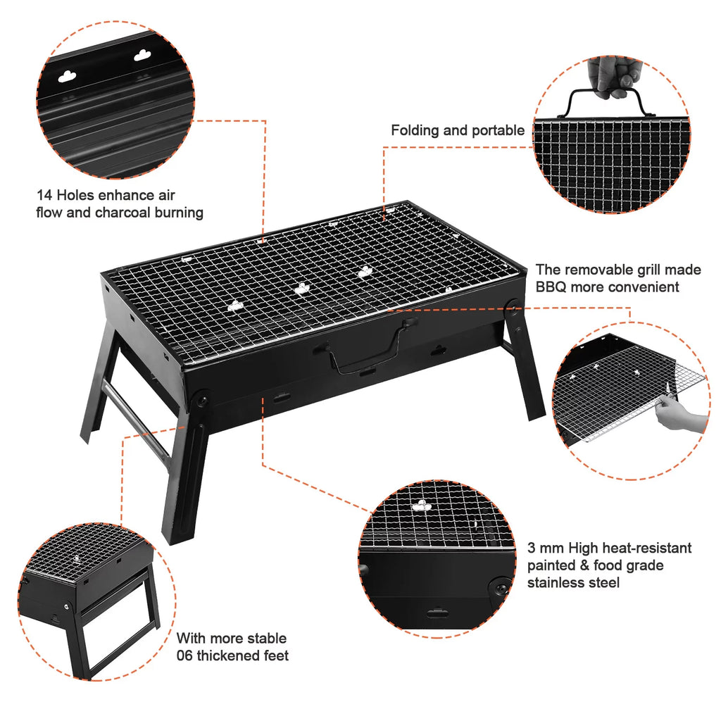Portable Foldable Charcoal Grill N4629