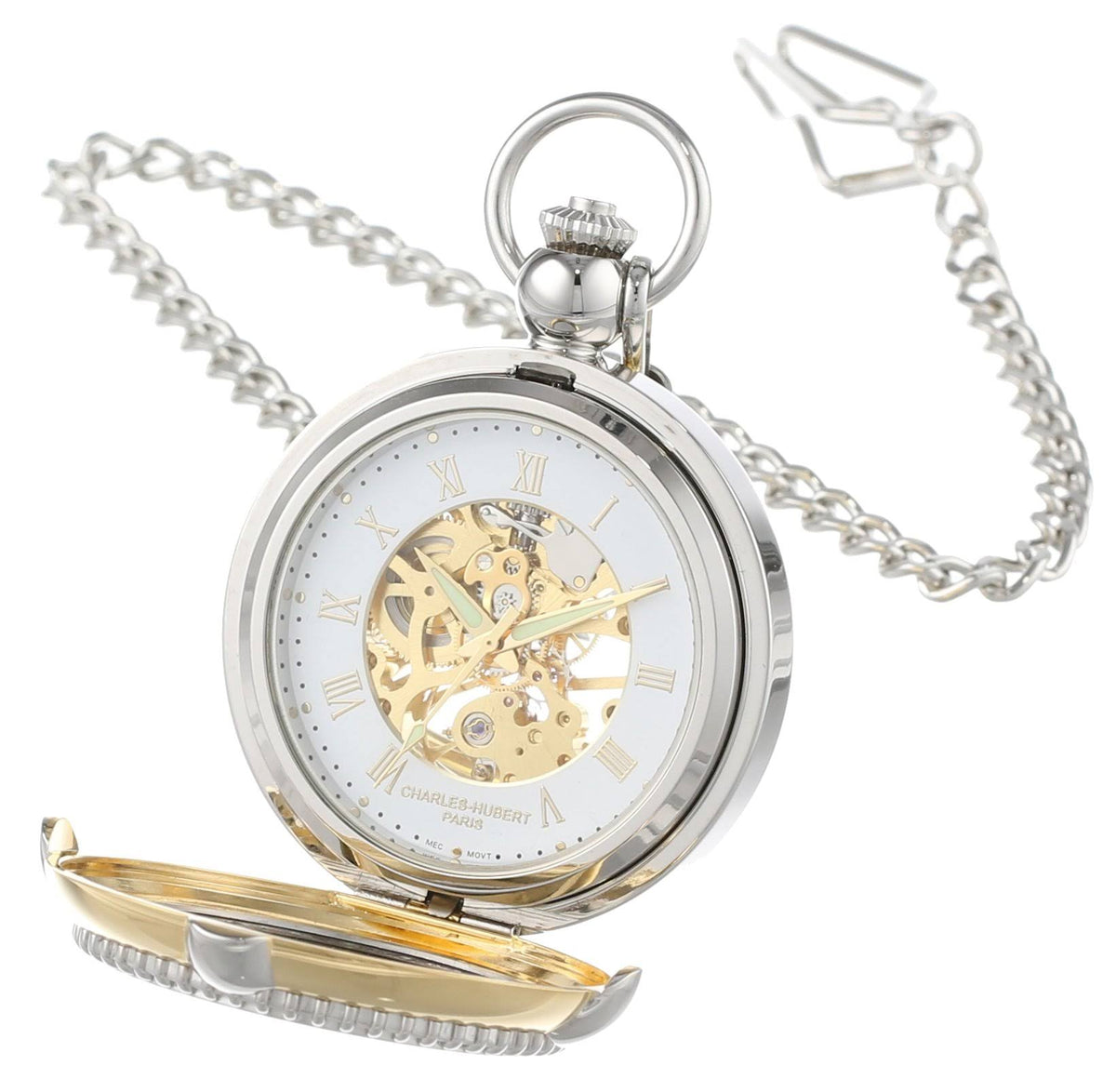 Two-Tone Mechanical Pocket Watch K479060