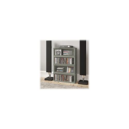 White Stackable Media Storage CD Rack (Holds 40 CDs) P43424