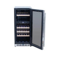 15 in. Wine Cooler Refrigerator with Glass Window Front, Stainless Steel R80817
