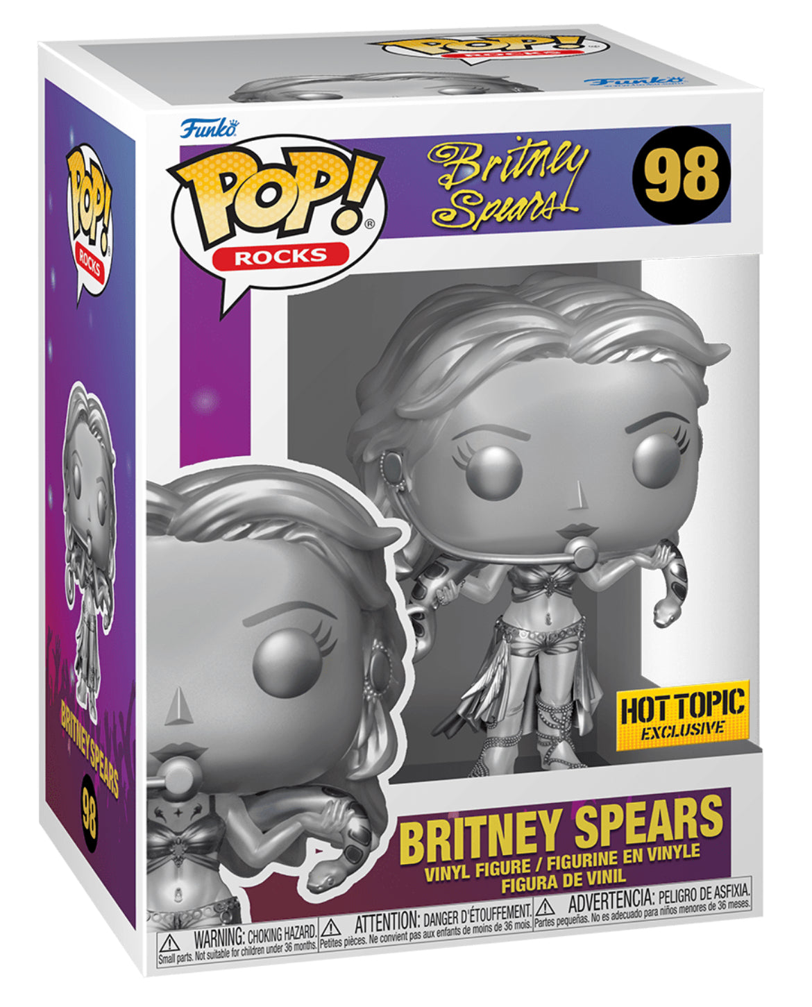 Britney Spears Slave 4U Metallic Pop Vinyl Figure A32600
