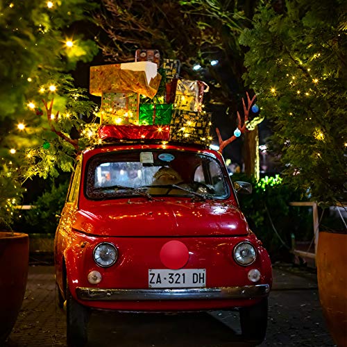 Christmas Car Decorations with Jingle Bells and Red Nose D490