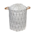 Round Fabric Hamper With Handle F41394