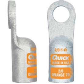 3/8x22 Copper Lug Crimp, 2/0 Gauge, 50 Pcs C6651