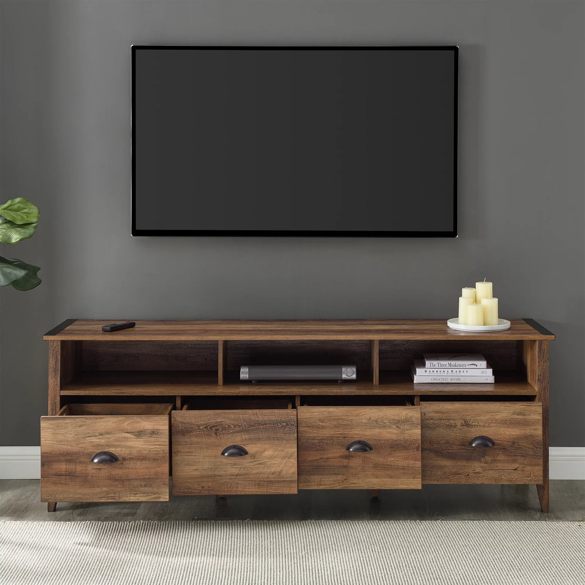 Industrial Farmhouse TV Stand Y128
