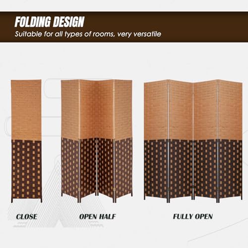 Black 4-Panel Folding Room Divider D8002