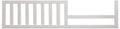 White Toddler Bed Safety Guard Rail Conversion Kit V767