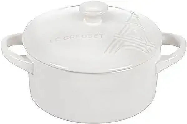 White 8 Ounce Stoneware Mini Round Cocotte R975243