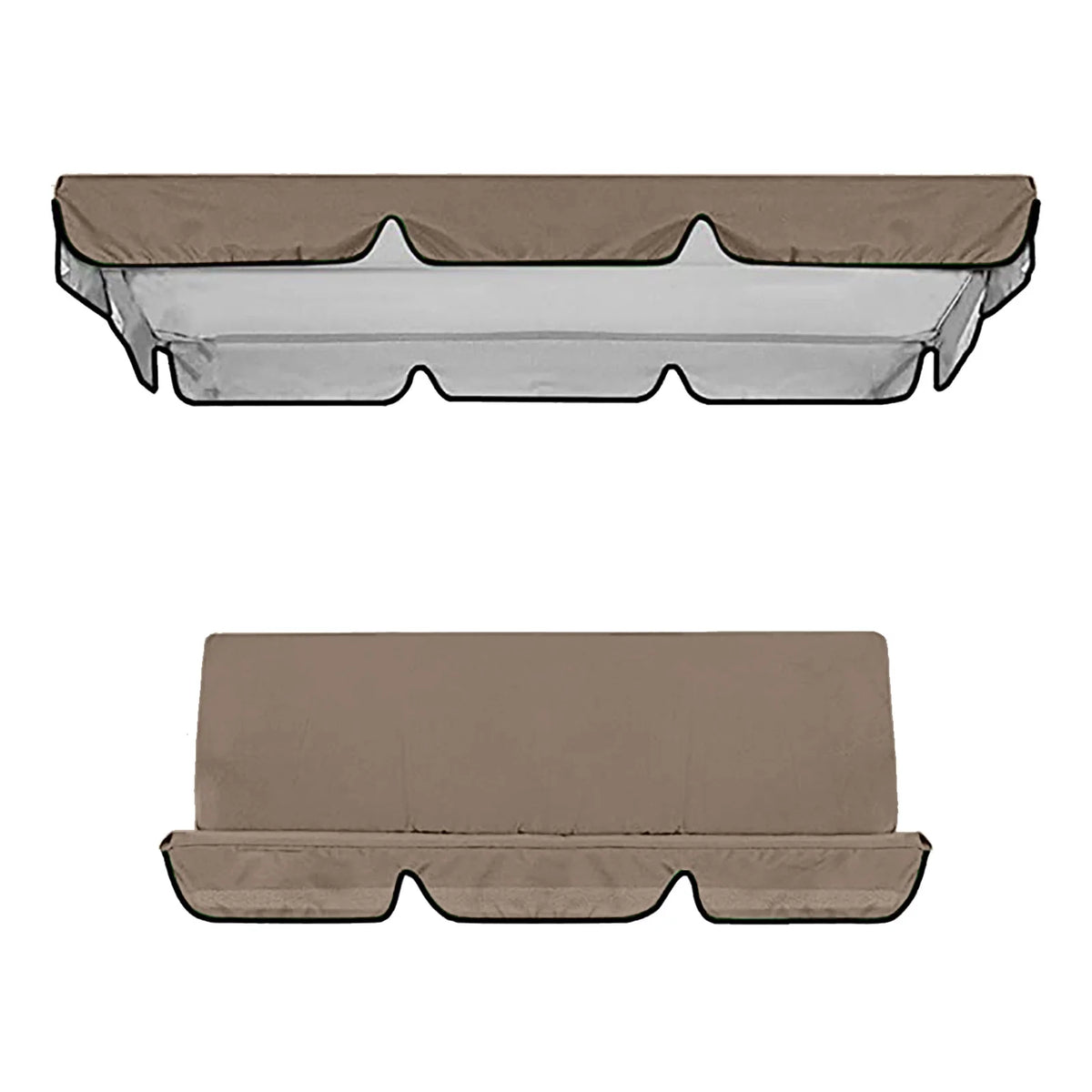 Outdoor Courtyard Swing Ceiling Cover Awning Rain Cover Replacement Cloth S11970