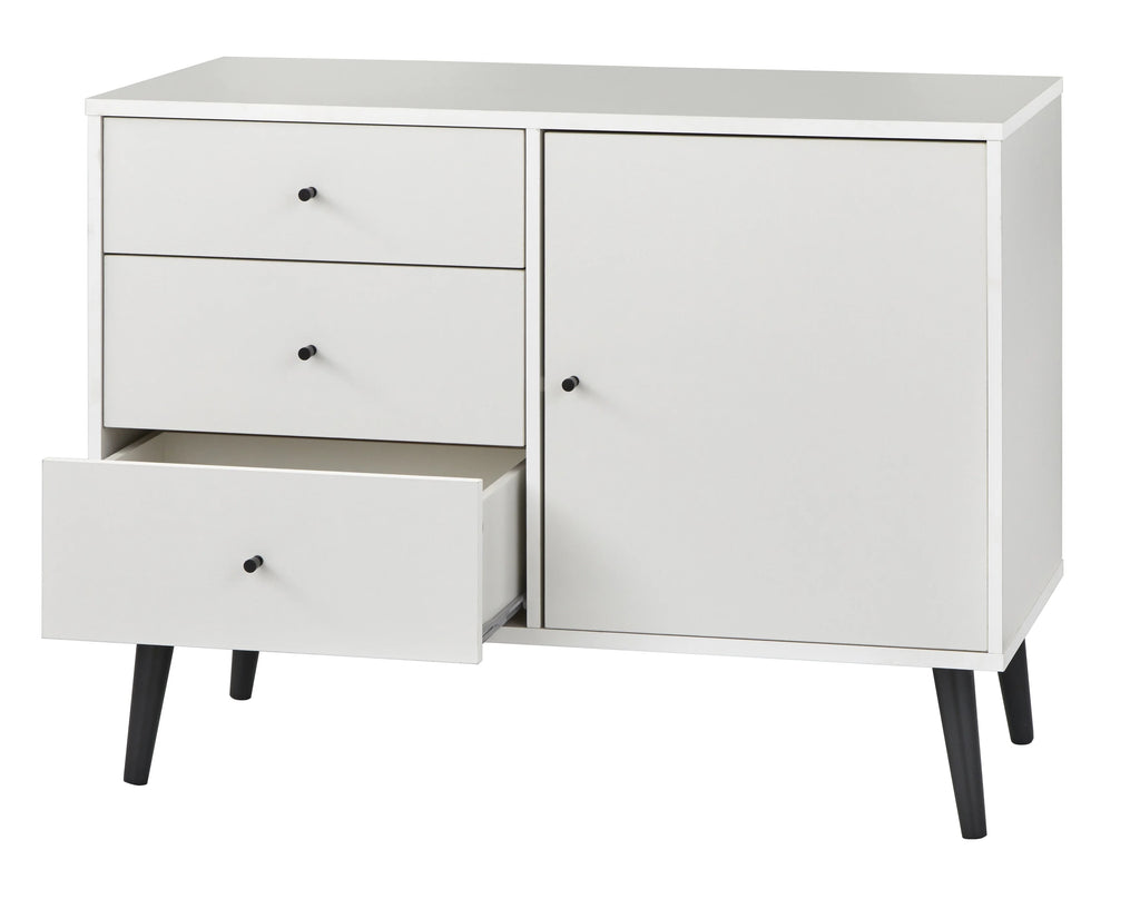 White Mid-Century Buffet V30072