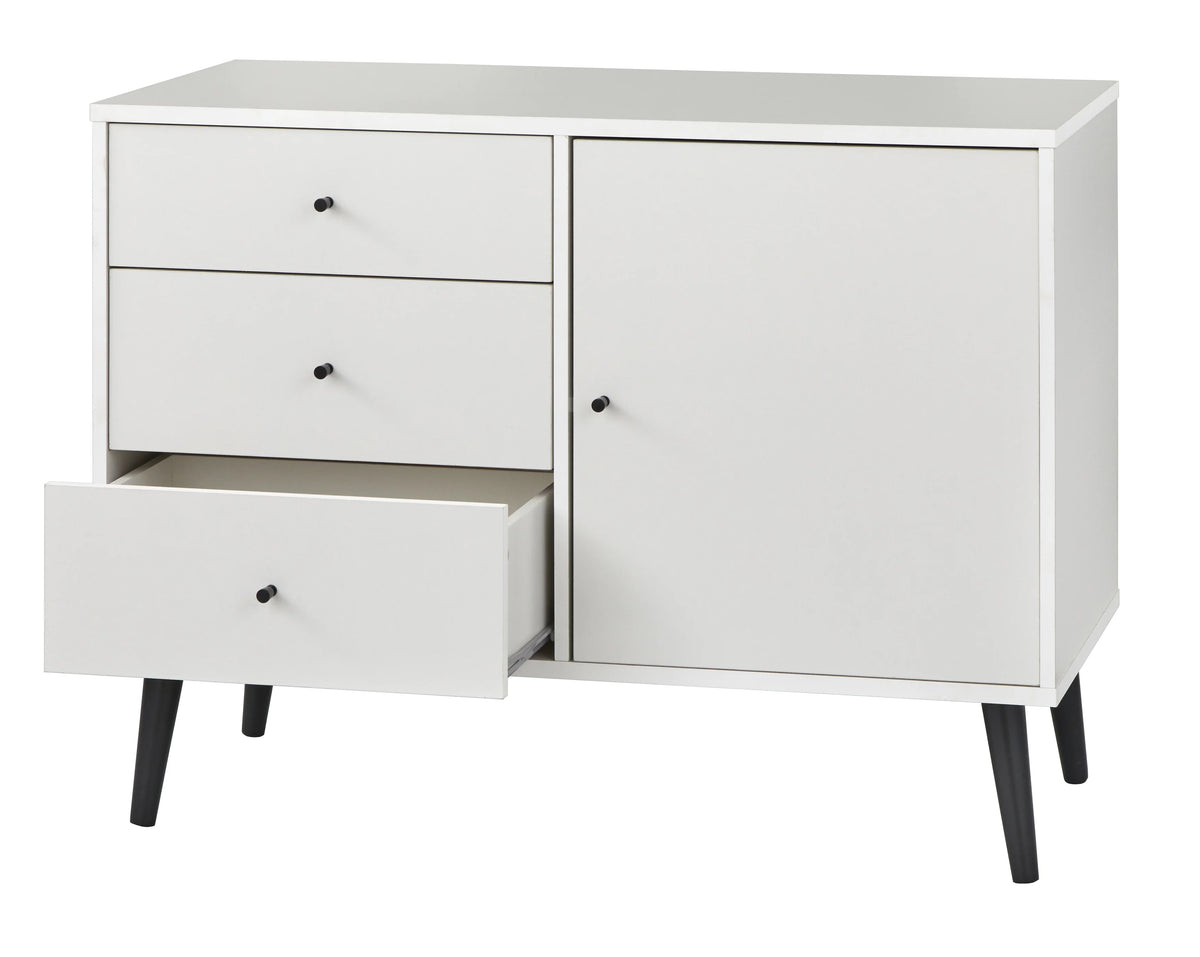 White Mid-Century Buffet V30072