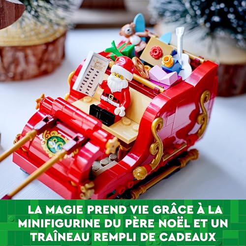 LEGO Santa's Sleigh Building Toy Set with Santa Claus Figurine & Reindeer E681