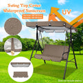 Outdoor Courtyard Swing Ceiling Cover Awning Rain Cover Replacement Cloth S11970