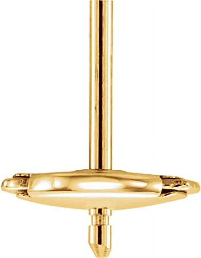 18K Yellow Gold Push Back Post L16758