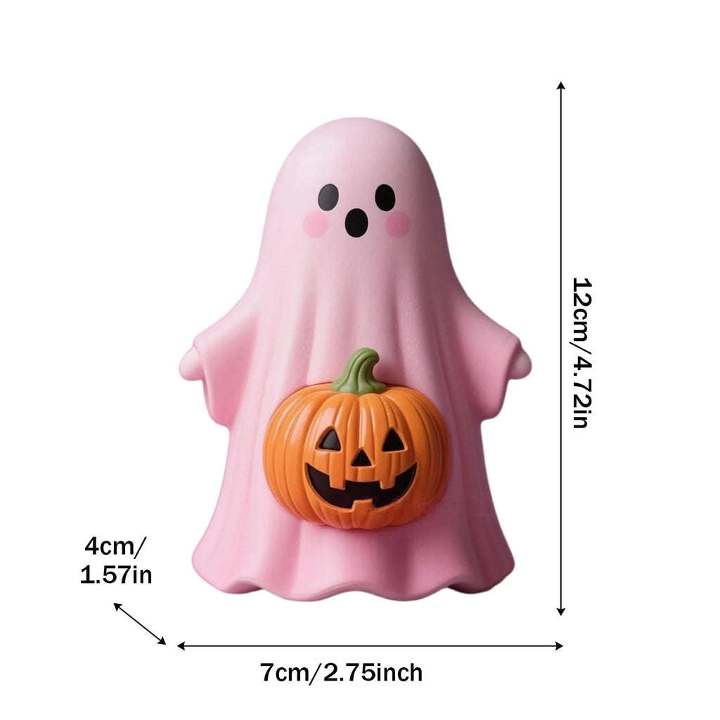Craft Ornaments With Cute Ghost And Pumpkin 3D Designs W448692