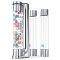 Silver Chrome Soda Maker with Three 1L Bottles G5247