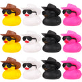 12 Pack Cowboy Rubber Duck with Hat and Sunglasses R4503