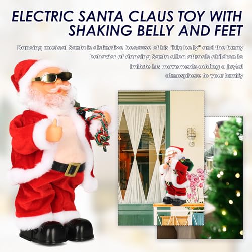 Electric Santa Claus Toy with Shaking Belly and Feet K6048