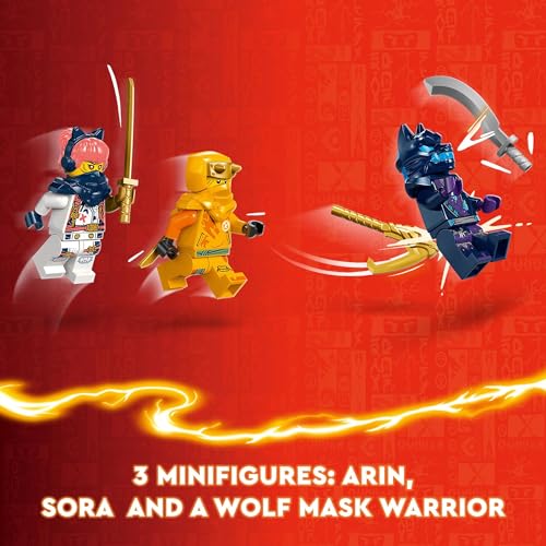 Young Dragon Riyu Playset with 3 Ninja Minifigures U4156