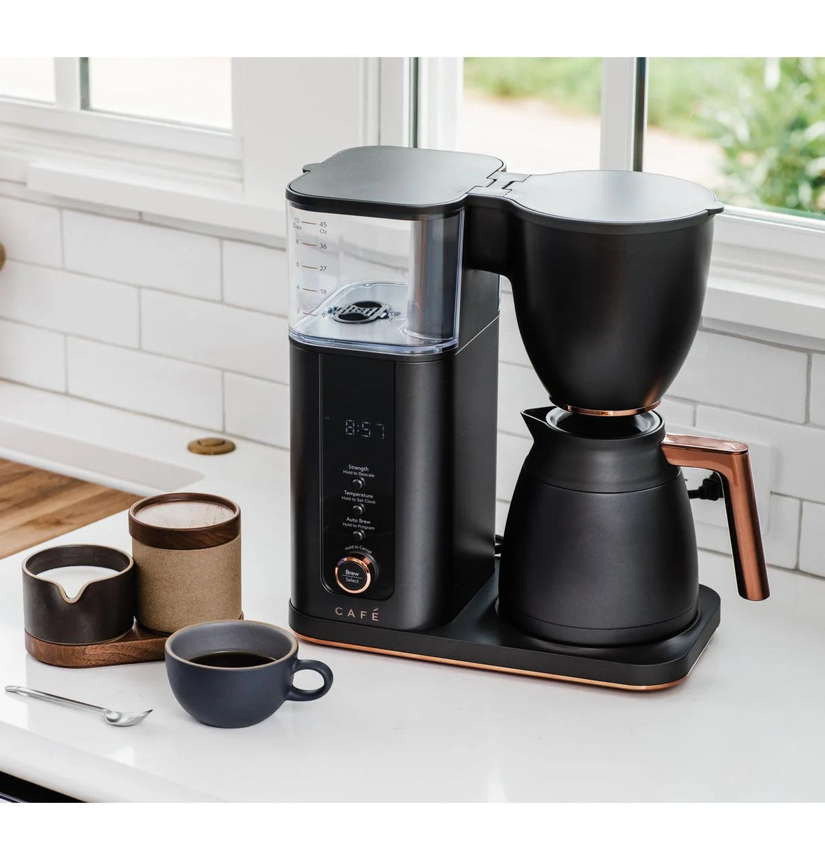 10-Cup Coffee Maker with WiFi Matte Black S573