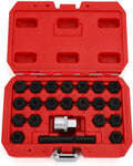 22Pc Wheel Locking Key Anti-Theft Lug Nut Removal Set E785