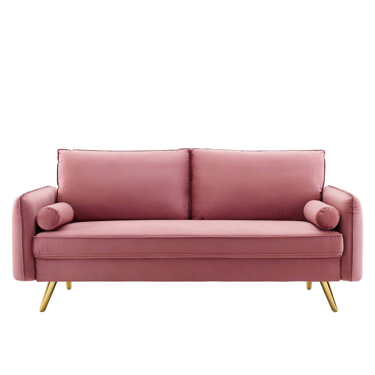 Navy Performance Velvet Sofa I659