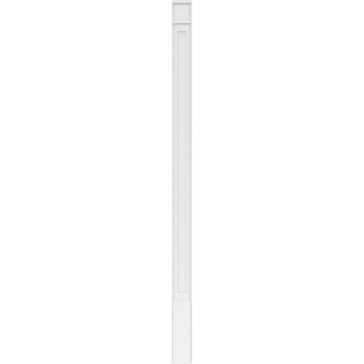 Flat Panel PVC Pilaster with Capital and Base (Pair) B563547