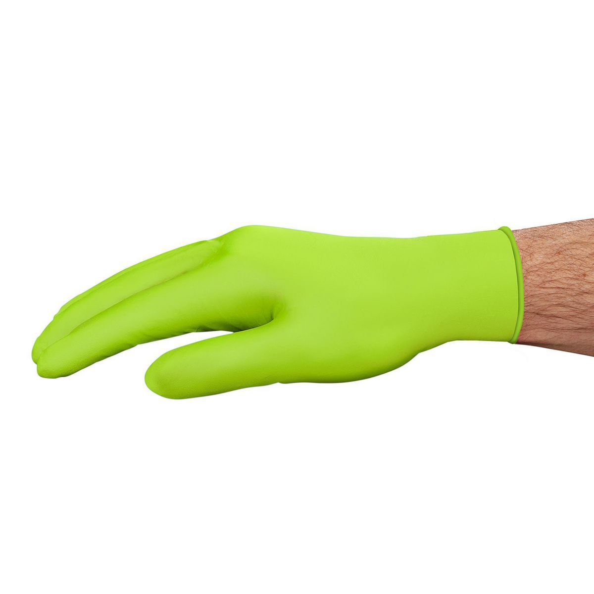 Green 5 mil Nitrile Powder-Free Gloves, 100-Pack, Large I95782