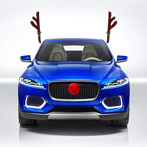 Christmas Car Decorations with Jingle Bells and Red Nose D490