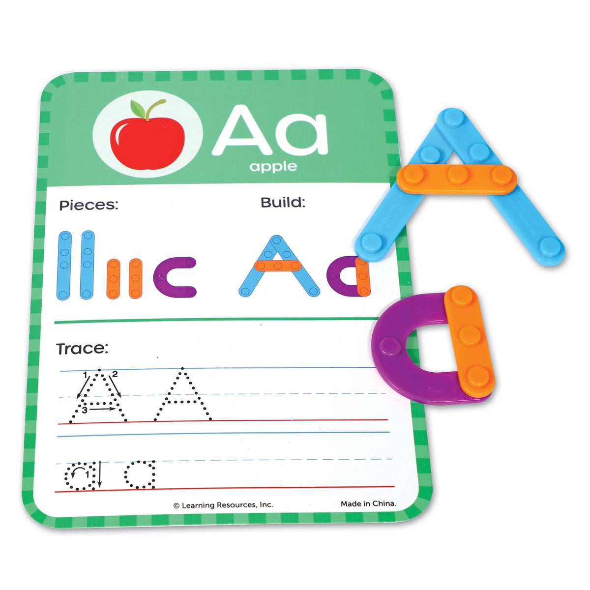 Kindergarten Letter & Number Maker - 60 Pieces Math Games R5268